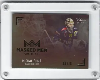 Šurý Michal OFS Chance Liga 2018-19 Masked Men Gold Rainbow xx/18 č.MM11